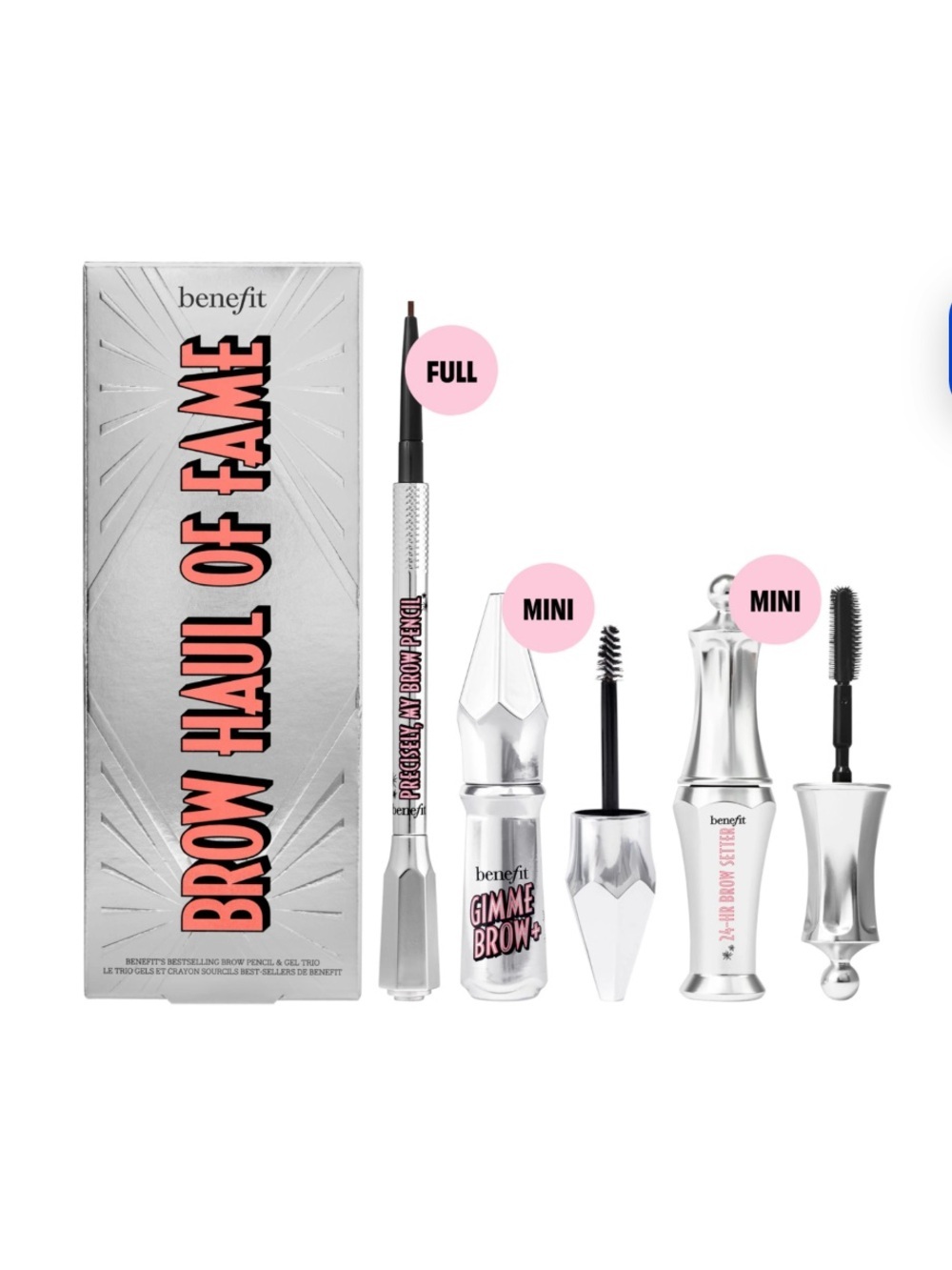 Benefit Brow Haul of Fame Brow Set, Deep Brown 4 NWT